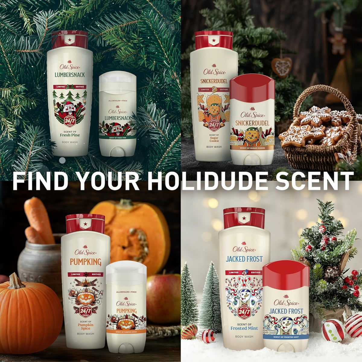 Aluminum Free Deodorant for Men Pumpkin Spice Scent 3oz - Holiday Limited Edition