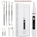Electric Tooth Cleaner Tartar Plaque Remover Dental Scaler Kit - Ultrasonic Oral Care