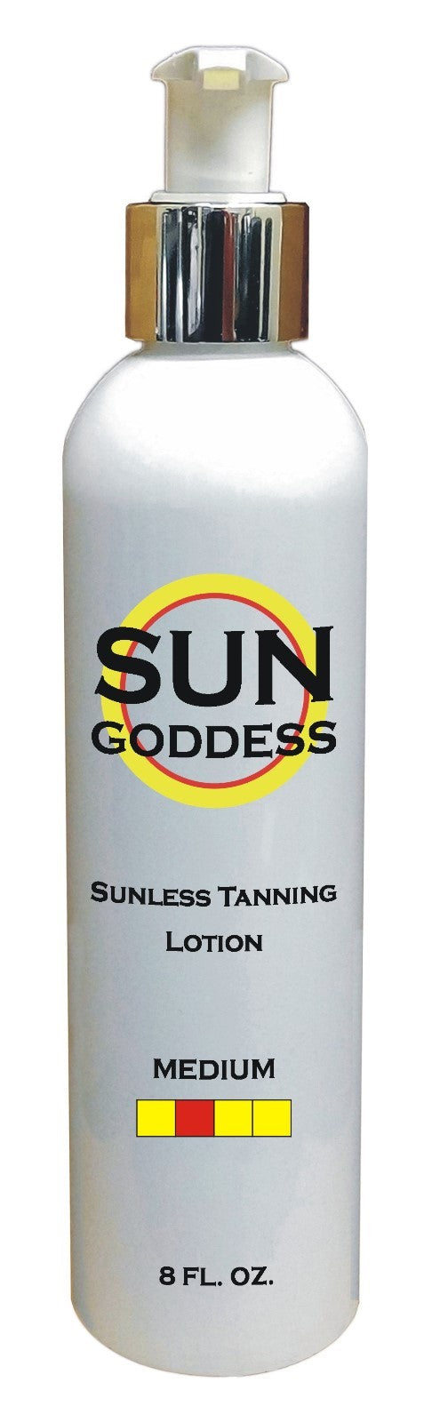 Self Tanner Lotion Medium 8 oz with Applicator Mitt & Gloves