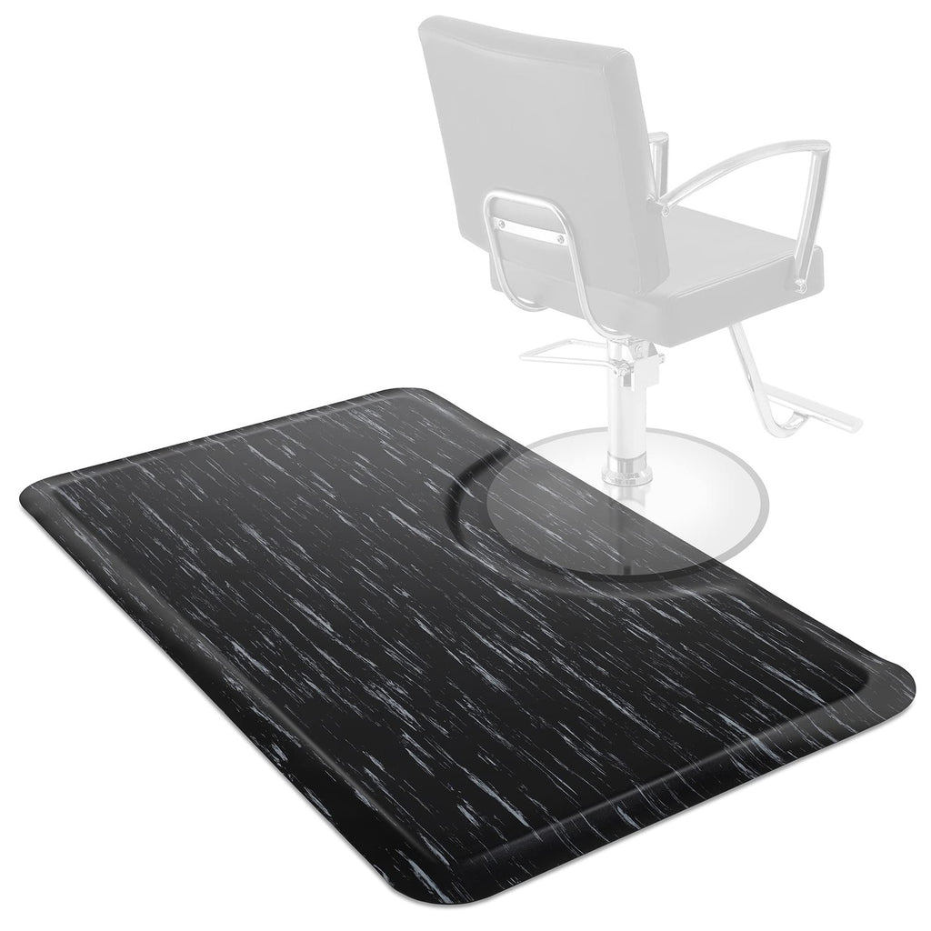 Anti-Fatigue Floor Mat 3x5 ft Marble Rectangle 1/2 Inch Thick for Salon & Commercial Use