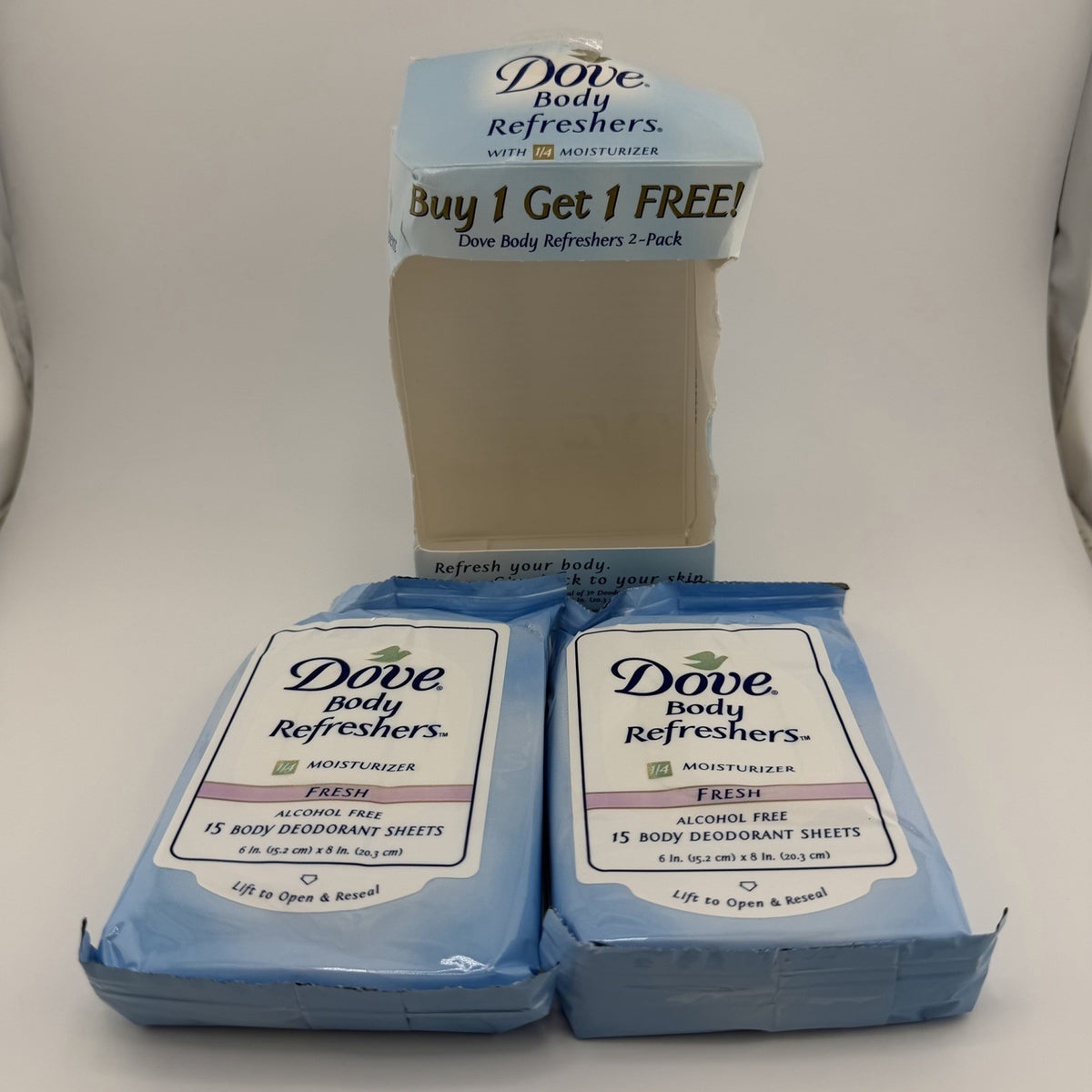 Dove Body Refreshers Deodorant & Moisturizer Sheets - 30 Sheets, Original Scent