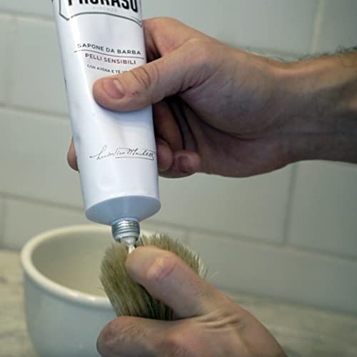 Sensitive Skin Shaving Kit with Soothing Cream & Brush - Gift Set