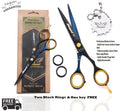 Professional Hairdressing Scissors Set for Salon Hair Cutting - 6 Inch Razor Edge Shears
