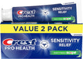 Crest Pro-Health Sensitivity Relief Whitening Toothpaste 2 Pack - Mint Flavor