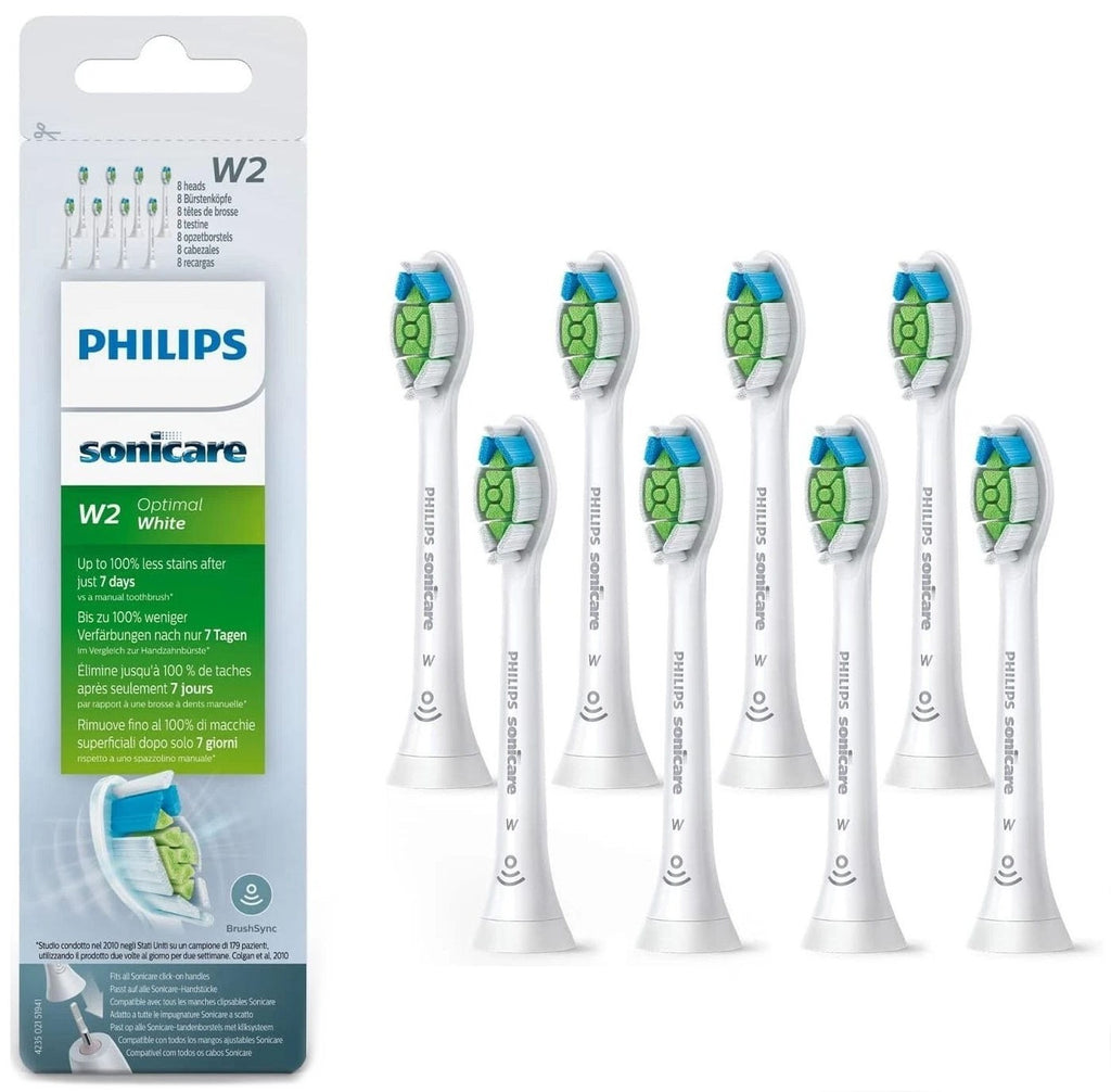 8-Pack White Replacement Toothbrush Heads for Philips Sonicare DiamondClean