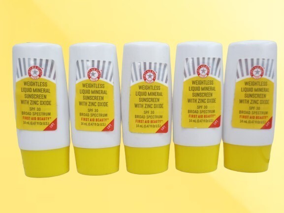 Weightless Liquid Mineral Sunscreen SPF 30 - 0.47 Oz Pack of 5