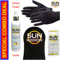 Dark Sunless Self Tanning Spray with Mitt & Gloves - 8 oz