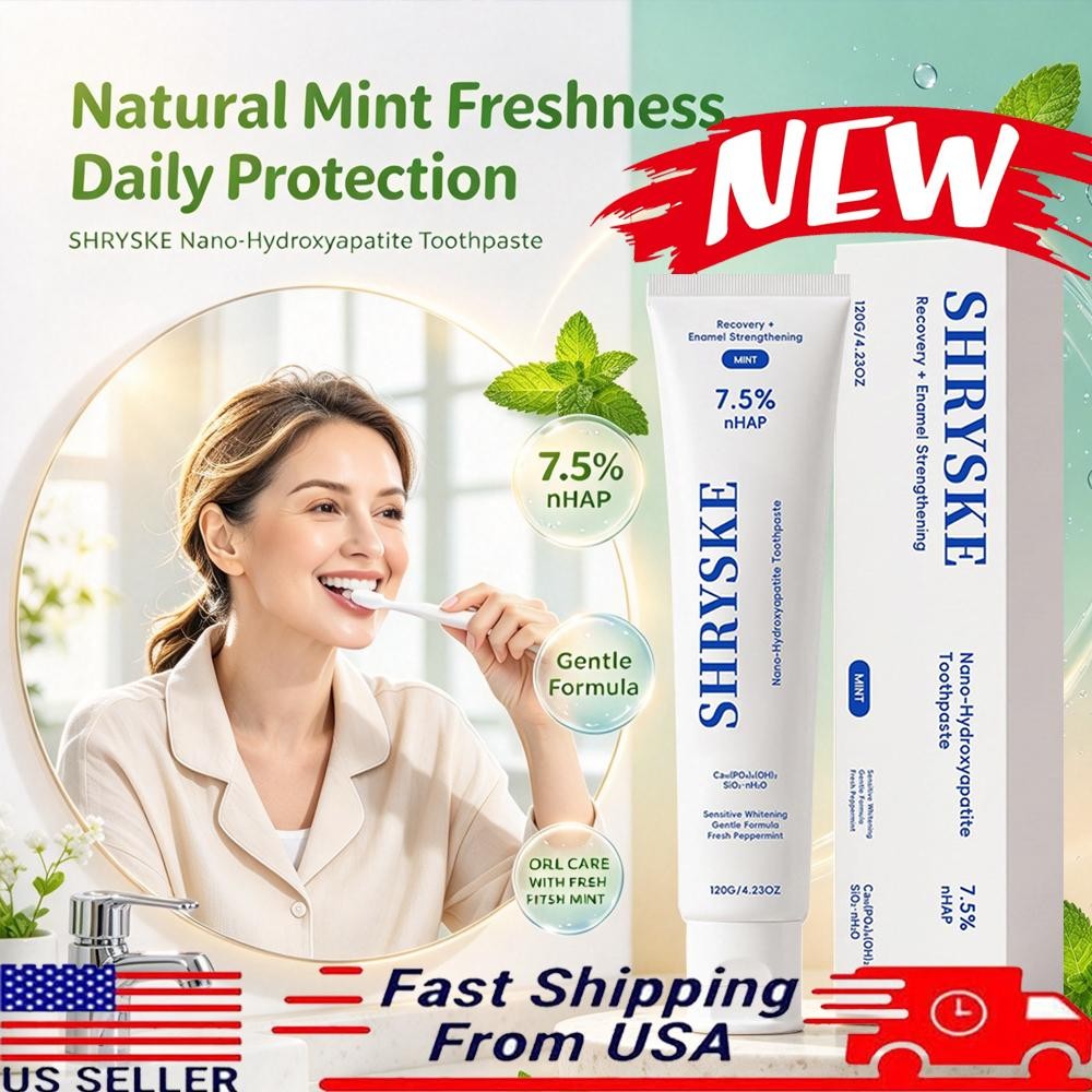 Natural Enamel-Strengthening Toothpaste for Sensitive Teeth - Brighten Smile