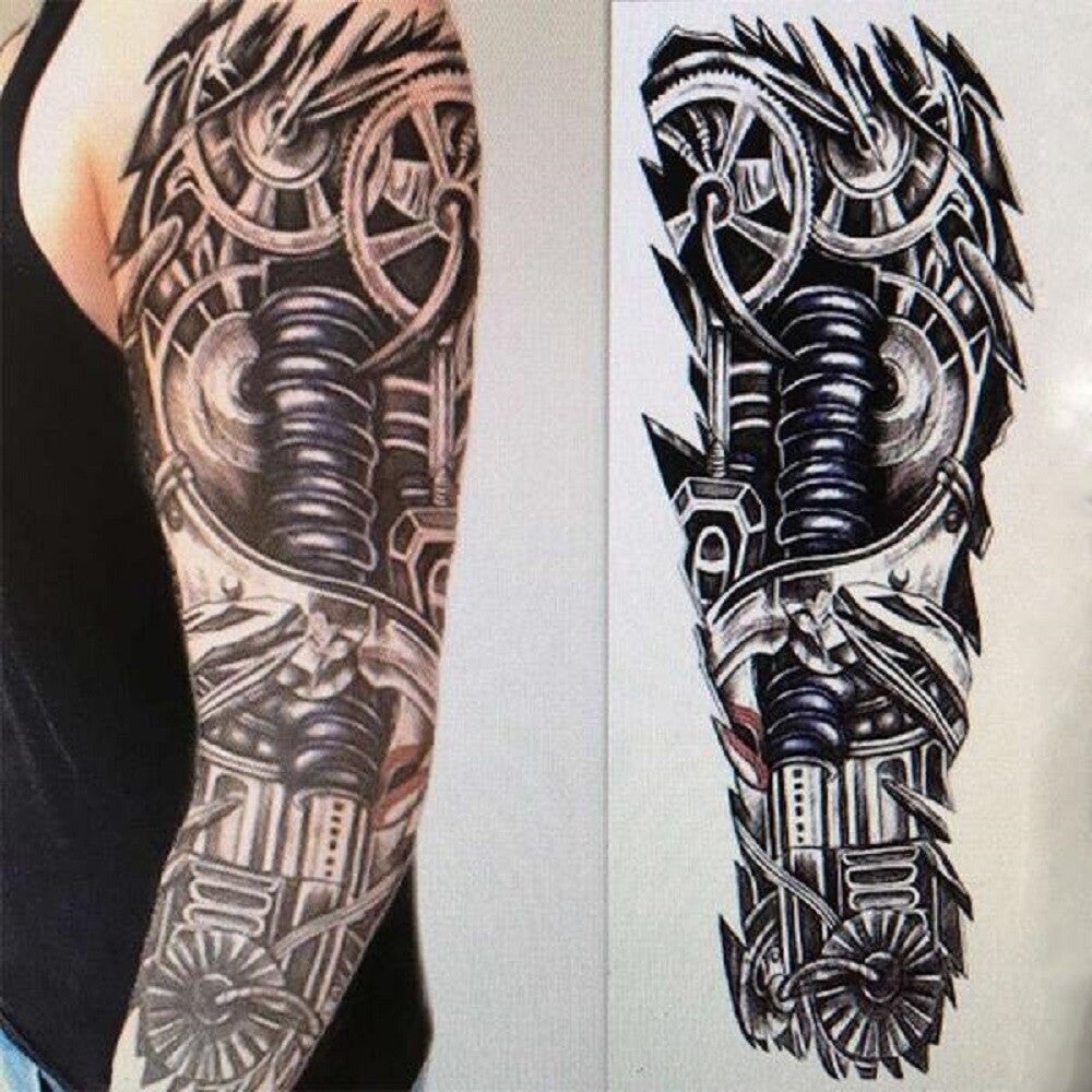 Full Arm Temporary Tattoo Sticker - Waterproof Real-Look Art