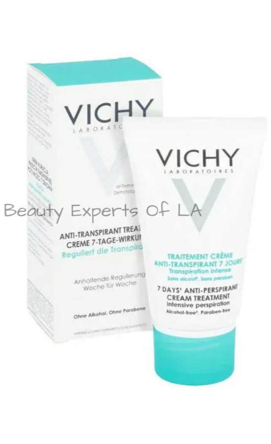 Vichy 7-Day Anti-Perspirant Deodorant Cream - 2 Pack, 30ml