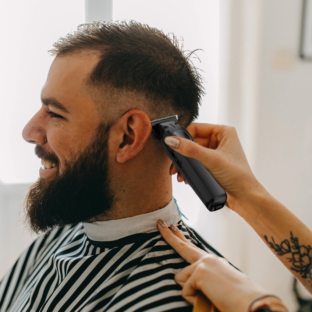 Cordless Professional Hair Clippers & Beard Trimmer Kit for Men