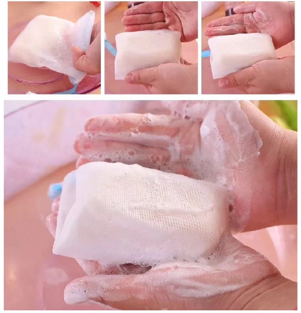 Mesh Soap Saver Bags 10-Pack - Exfoliating Soap Pouches for Shower & Travel
