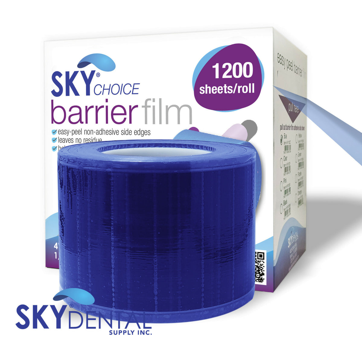 Dental Barrier Film Rolls 4x6, 12/Pack, Perforated Plastic Tape Keepers