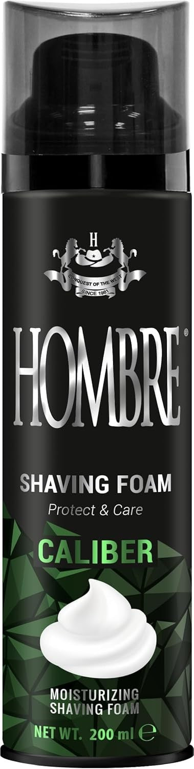 Men's Shaving Foam with Fougère Marine Woody Scent - Aluminum-Free, Dense Foam for Precision