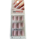 Press On Gel Manicure Kit - Short Mauve Purple Metallic Nails