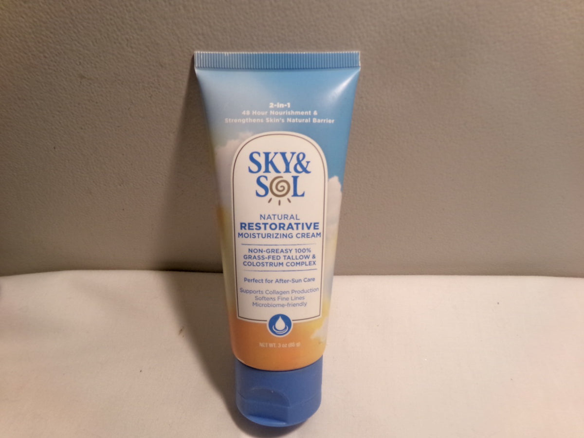 Restorative After-Sun Moisturizer Cream - 3 oz Natural Skin Care