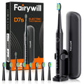 Electric Toothbrush with 8 Brush Heads & 5 Modes - Rechargeable & Travel Case