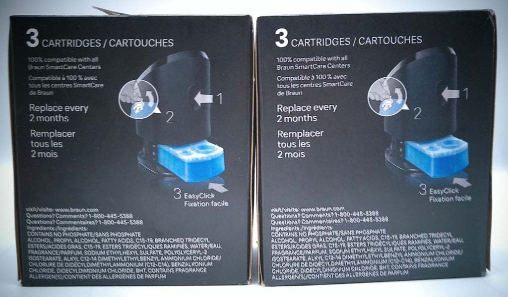 Braun 3-In-1 Shaver Care Set Lemon Fresh 2-Pack - No Expiry