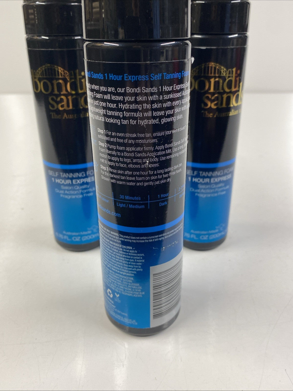 4-Pack Self Tanning Foam 1 Hour Express - Bondi Sands 6.76 Fl Oz