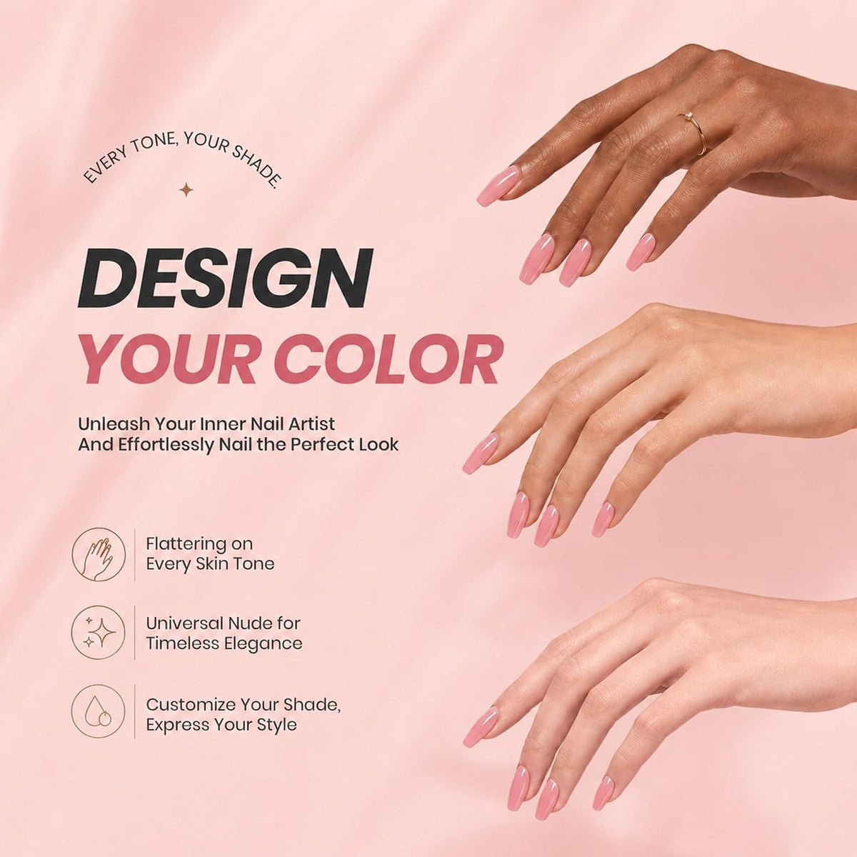 15ml Jelly Gel Nail Polish Nude Pink High Shine Long Lasting Manicure
