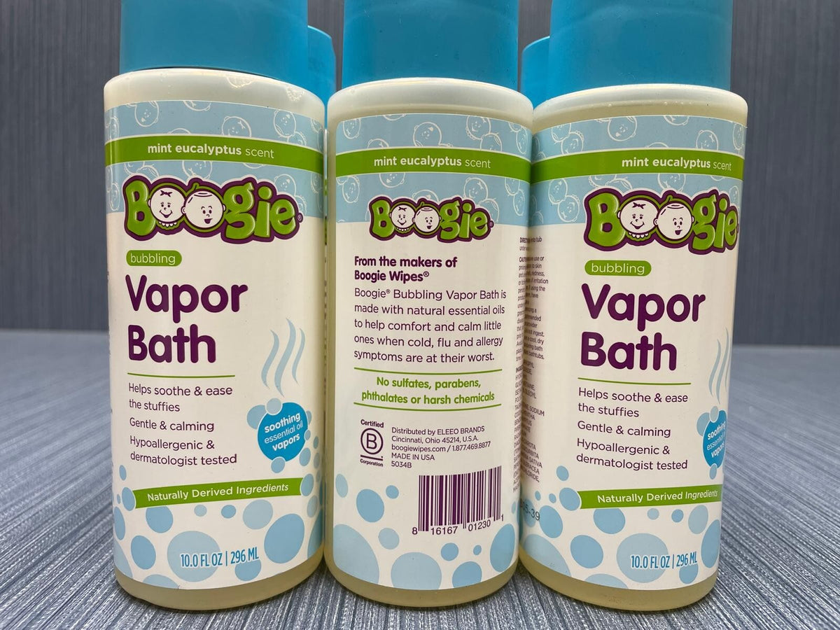 Set of 6 Mint Eucalyptus Bubbling Vapor Bath Tablets - Natural Ingredients