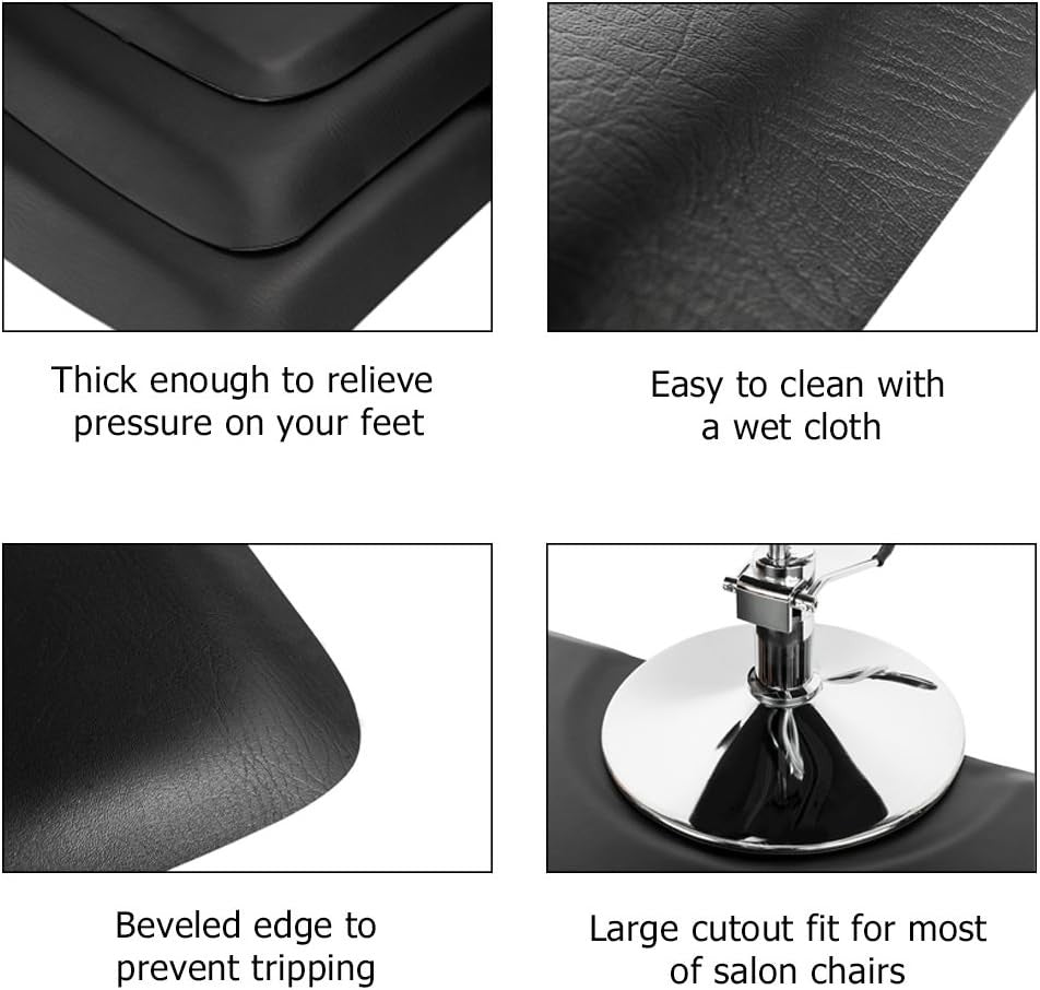 Anti-Fatigue Salon Floor Mat 3x5 ft Semi-Circular Support Cushion