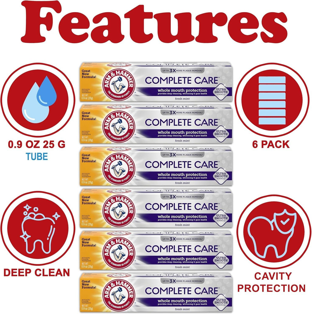 Complete Care Toothpaste Pack - Fluoride, Whitening, Cavity & Fresh Mint