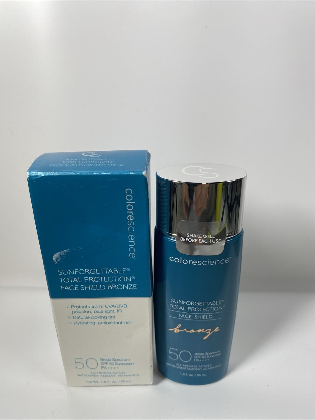 SPF 50 Face Shield Sun Protection with Bronze Tone - 1.8 Fl Oz