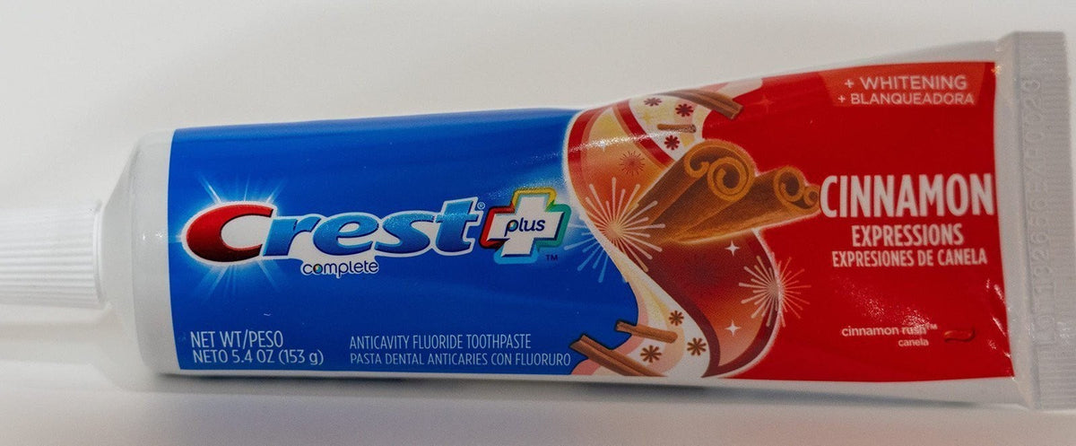 Crest Plus Complete Whitening Cinnamon Rush Toothpaste 4 Pack - 5.4 oz