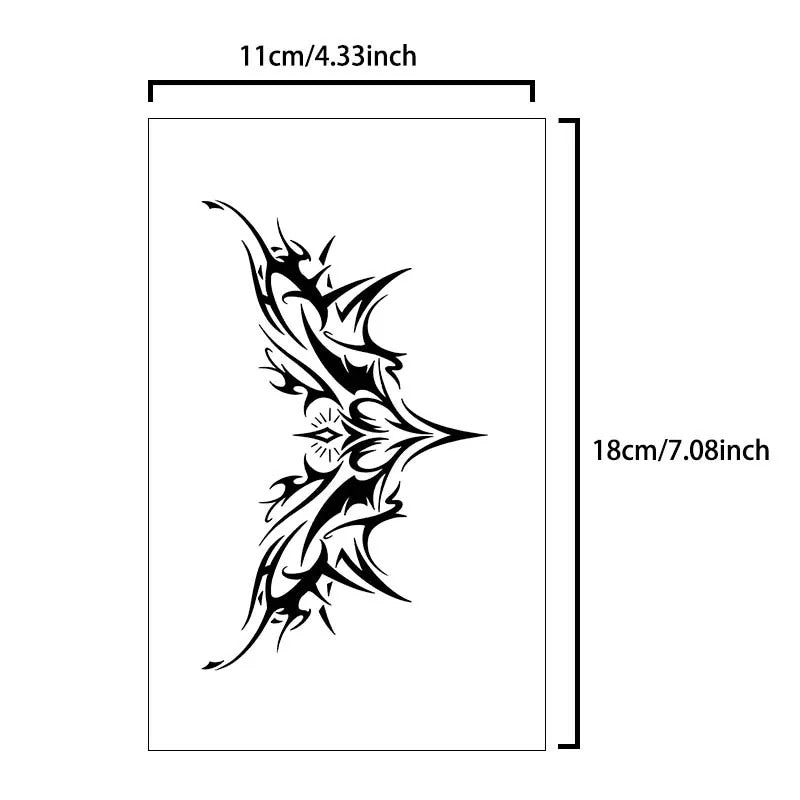 Tattoo Cover-Up/Stencil: Waterproof Lasting 1–2 Weeks Non-Reflective Thorn Cyan