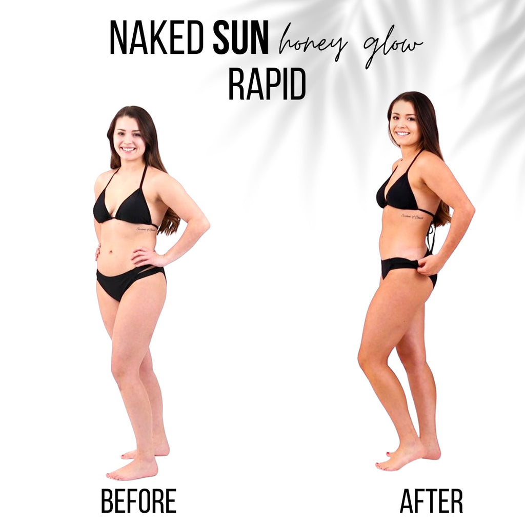 Honey Glow Spray Tanning Solution Set - Nourishing, Fast-Developing Dark & Medium Tans