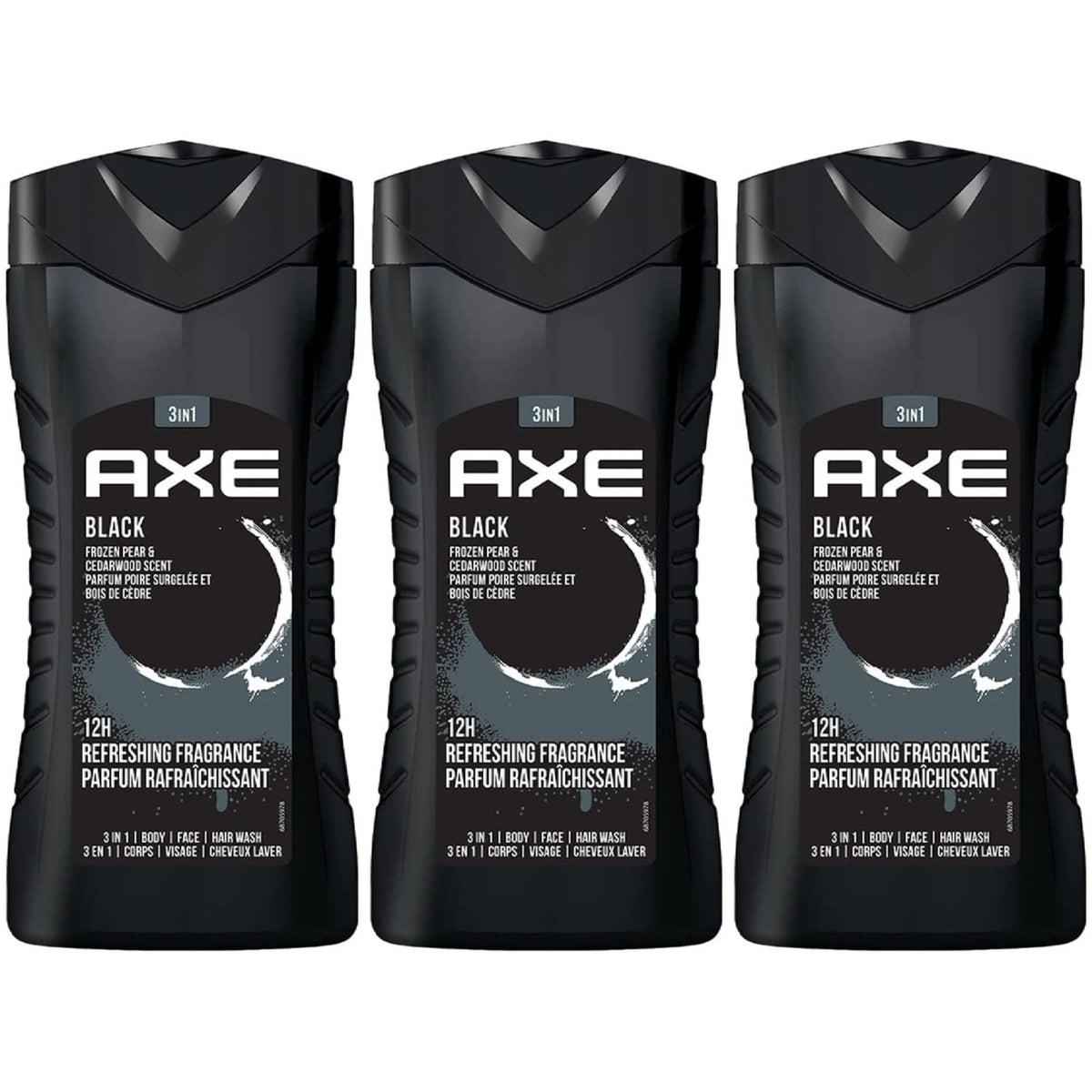 3-Pack Men’s Body Wash with Black Fragrance - 8.4 oz | All-in-One Cleansing