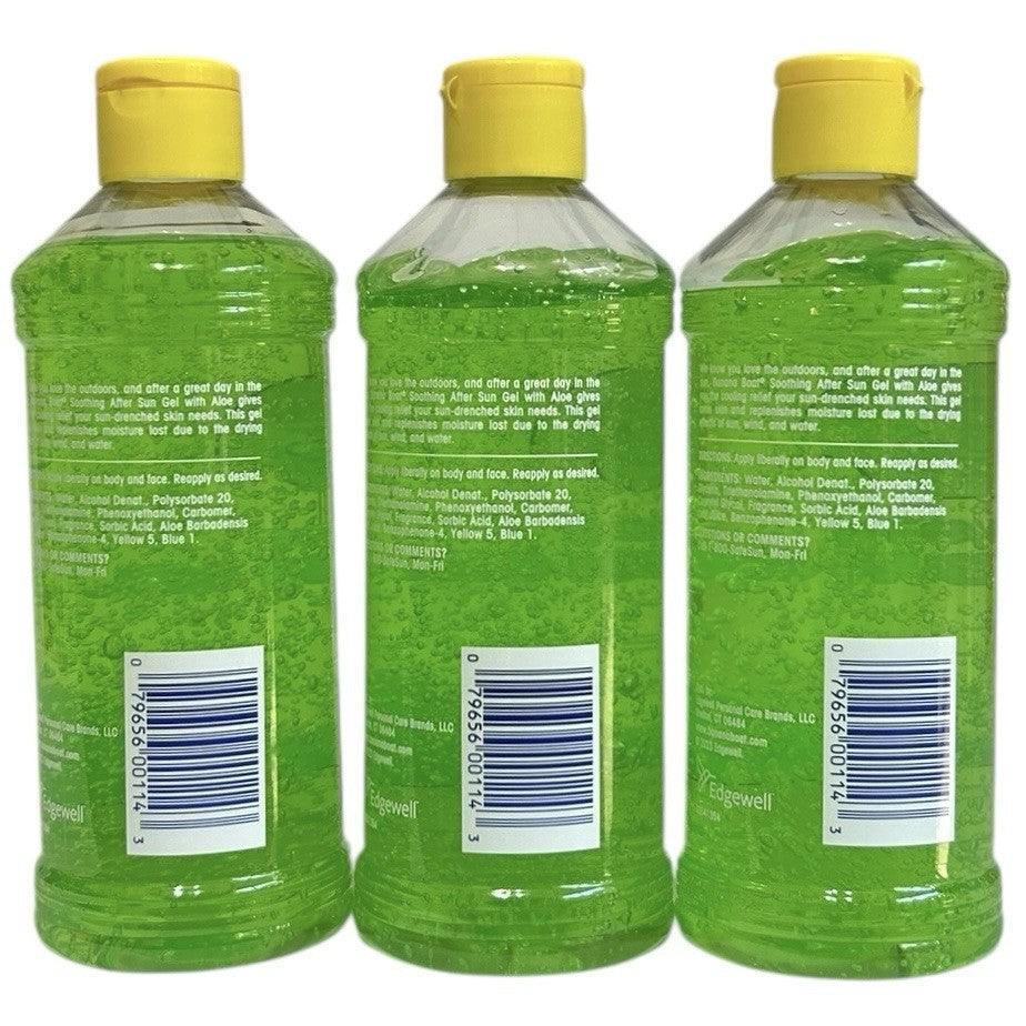 After Sun Aloe Gel 3-Pack - Soothing Sunburn Relief & Cooling