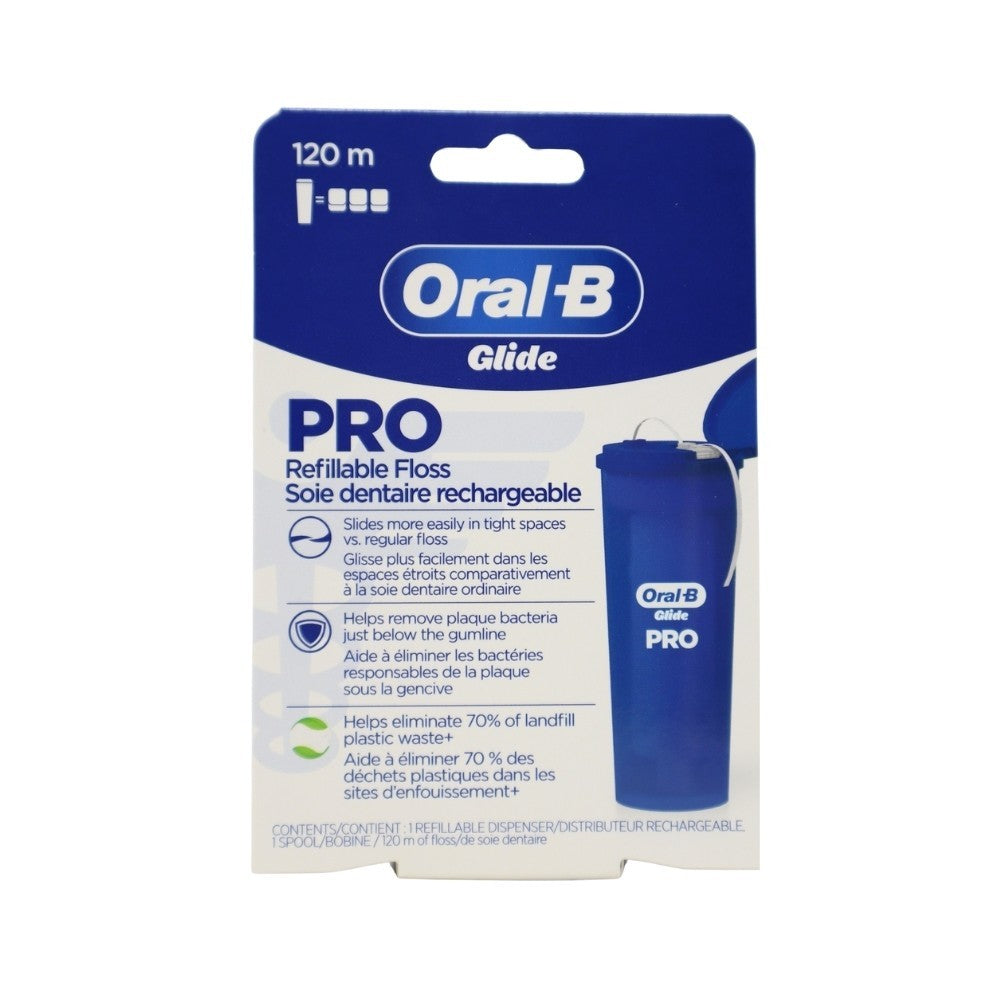 Refillable Dental Floss Dispenser with 120m Spool - Oral Care