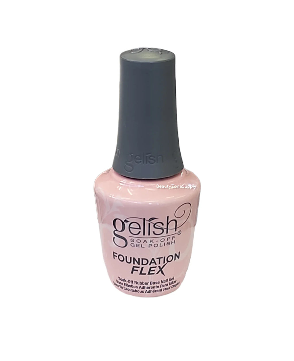 Gelish Brush-On Foundation Flex Gel Light Nude 15ml - Flexible Rubber Base Nail Gel
