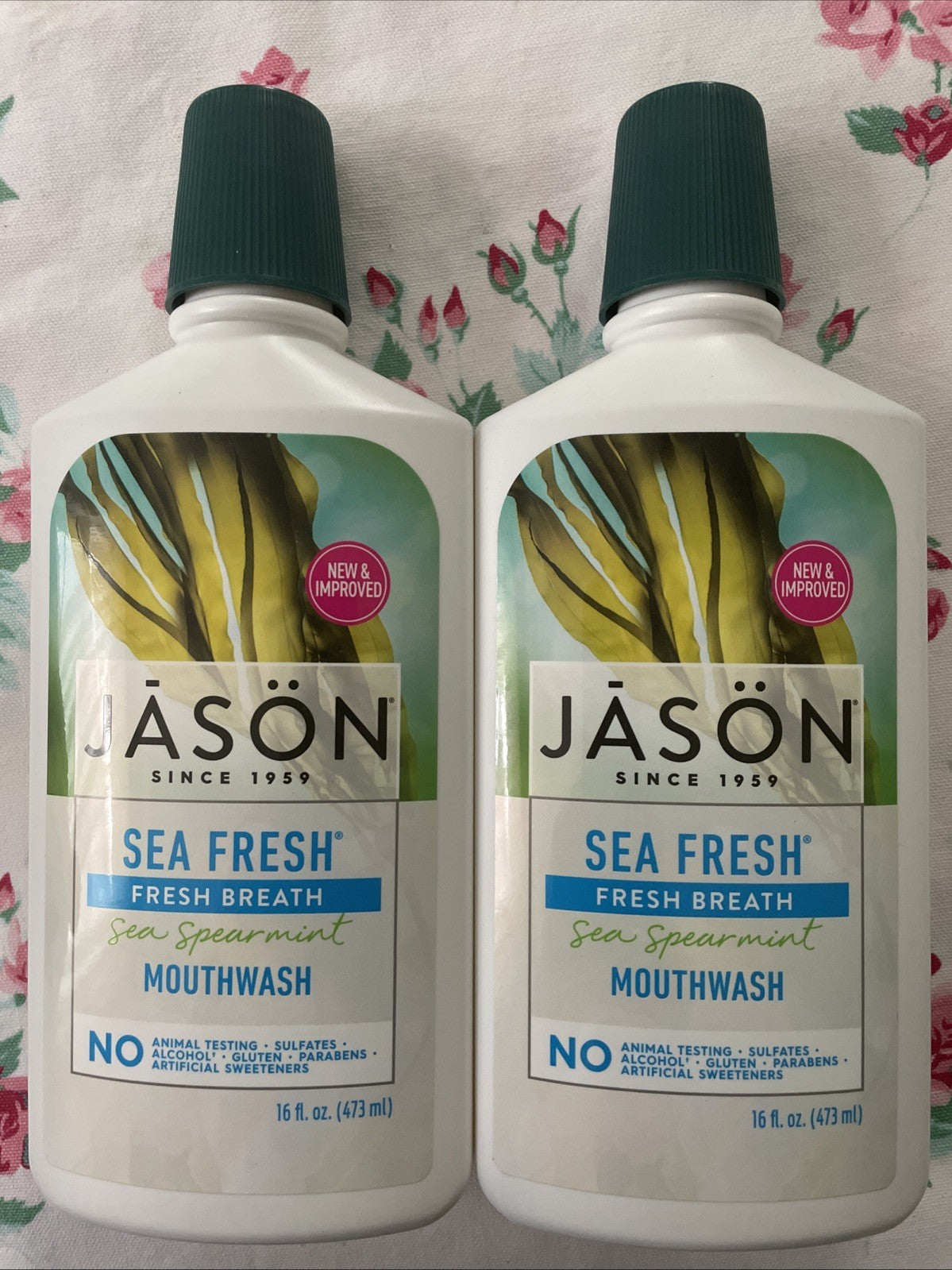 Sea Spearmint Mouthwash 16oz - Fresh Breath Oral Care