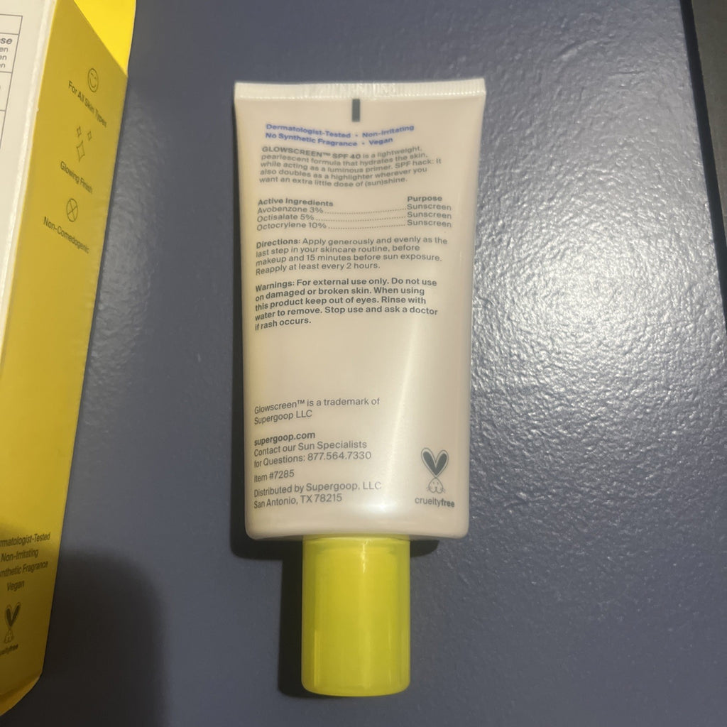 SPF 40 Sunscreen with Glow Effect - Sunrise Shade, 2.5 Oz