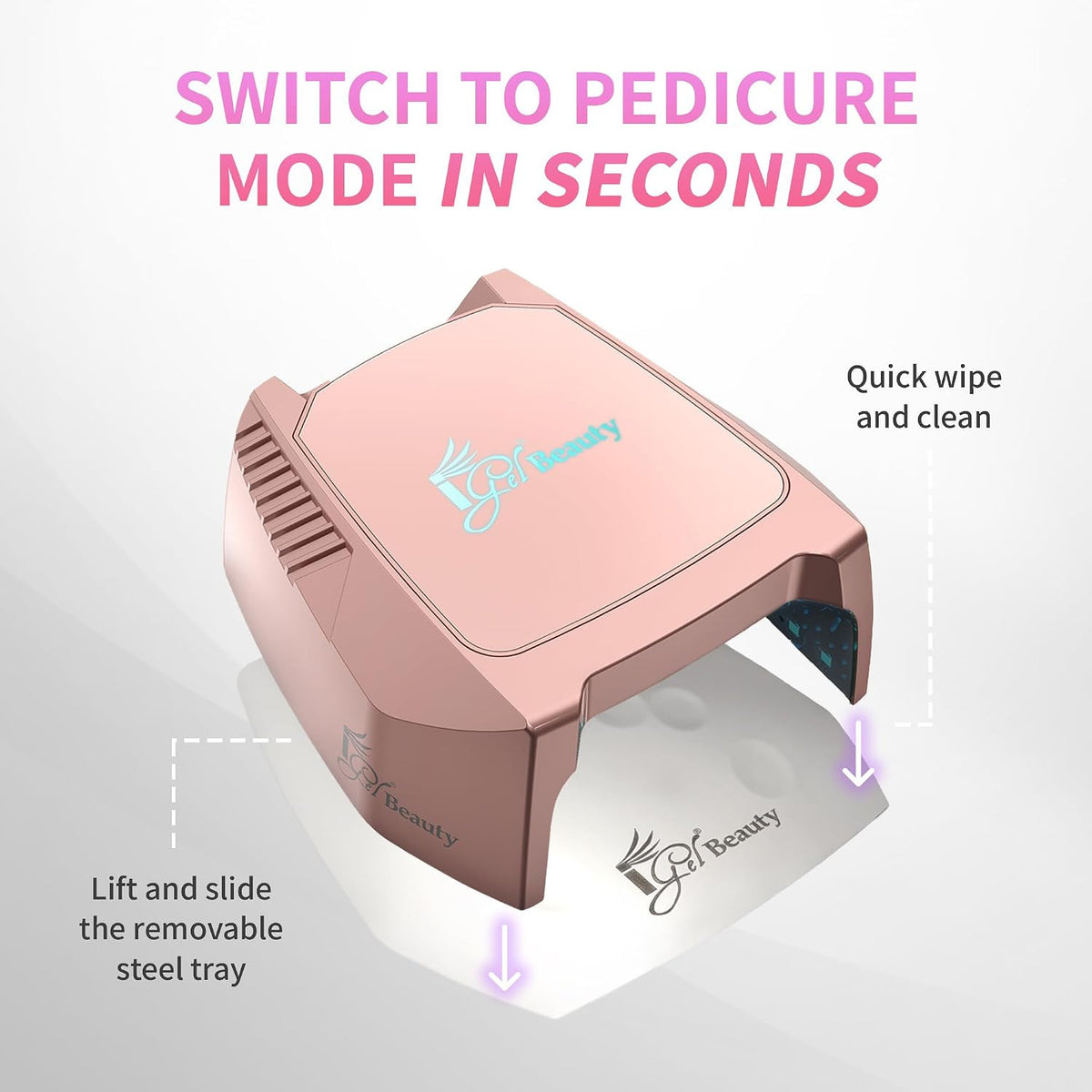 Wireless Rechargeable UV/LED Nail Lamp 48W for Manicure & Pedicure