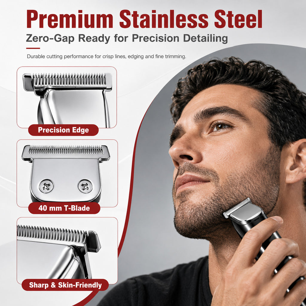 T-Blade Replacement Blade 40mm for Wahl Trimmers - Durable Steel, Heat-Resistant