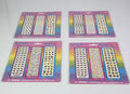 Lot of 4 Lisa Frank Nail Art Stickers - Colorful Nail Decals for Creative Manicures