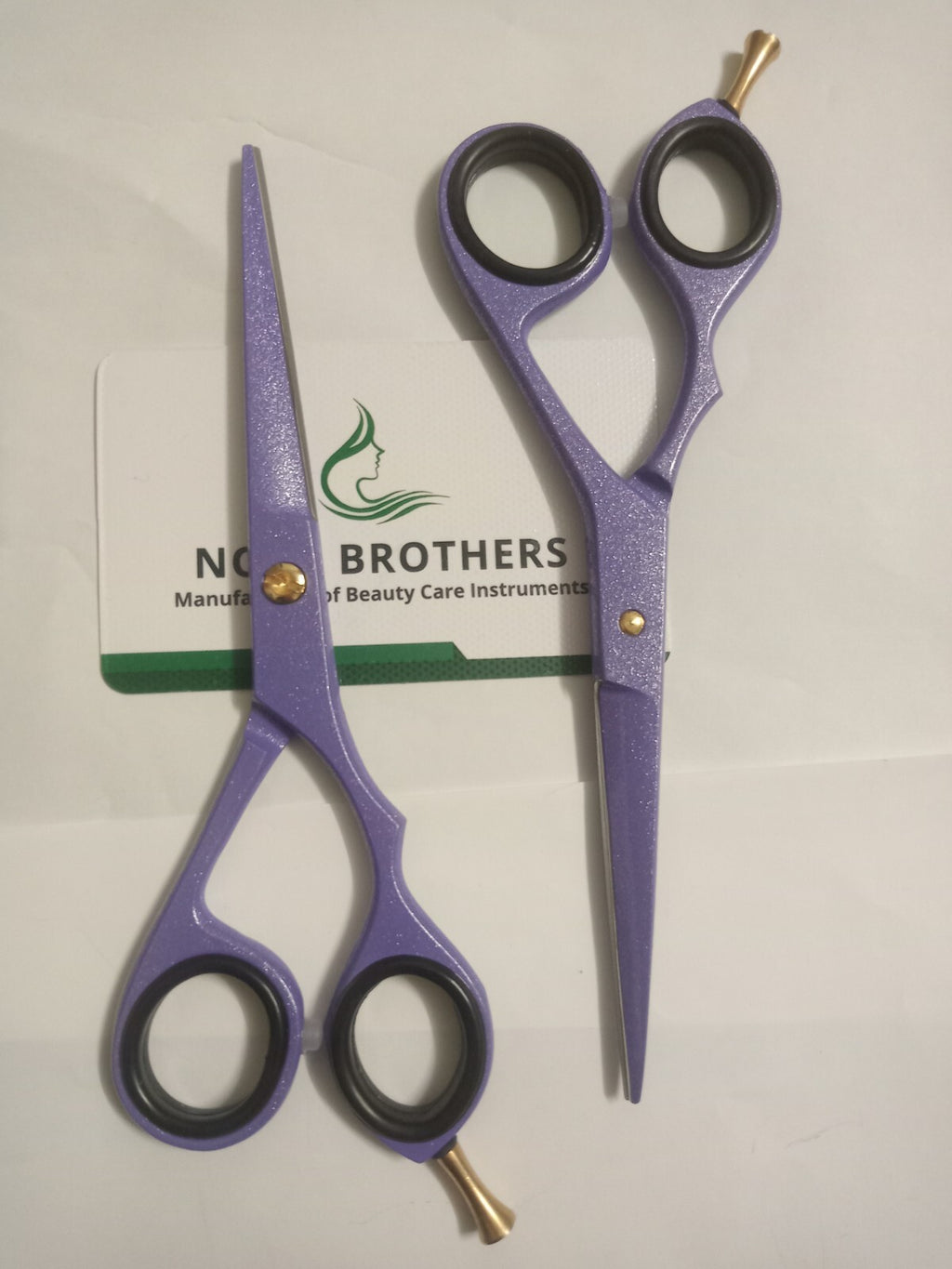 Professional Hair Cutting Scissors Set with Plasma Coated Blades - 2 Pieces