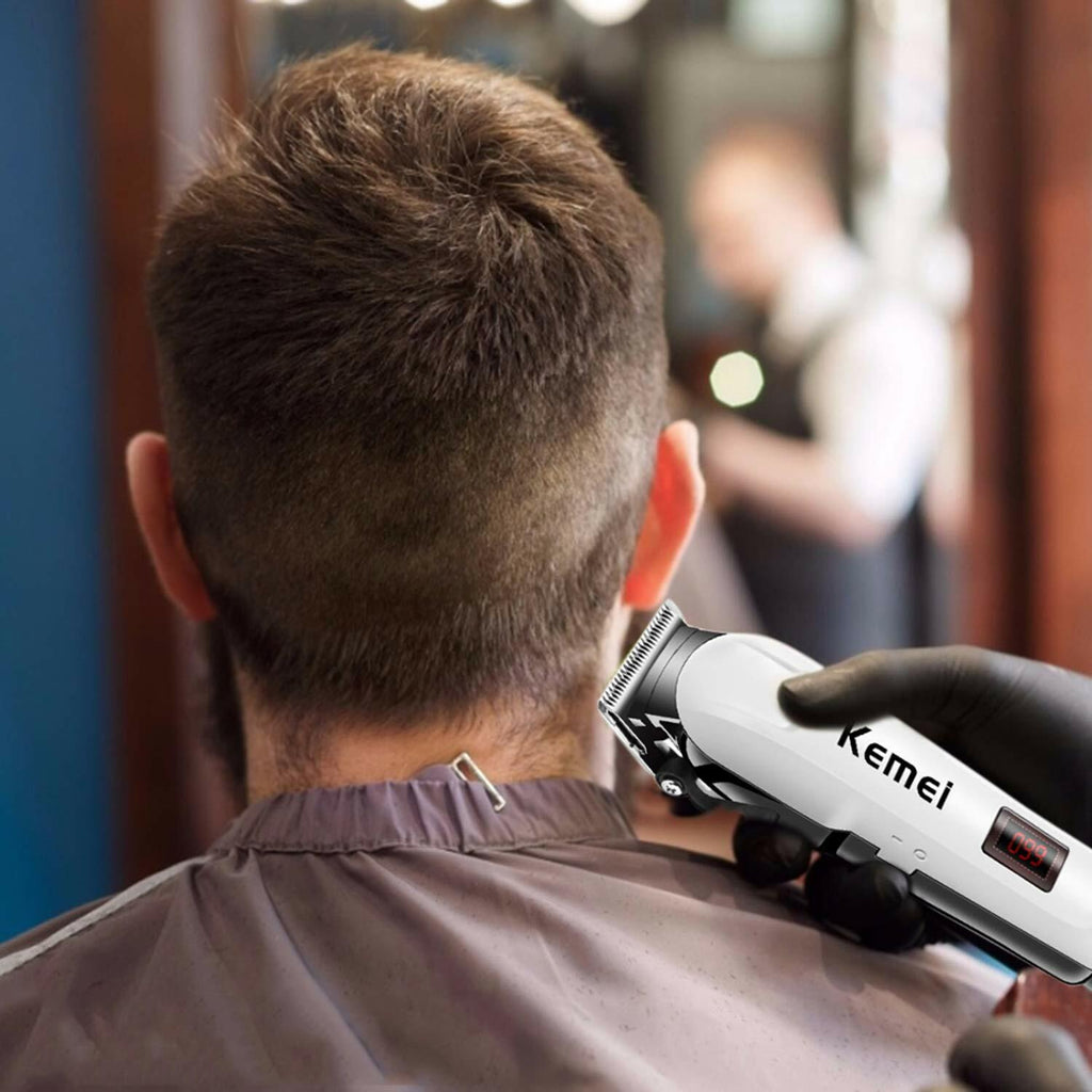 Rechargeable Hair Clippers Trimmer Kit for Men & Barber Salon Use