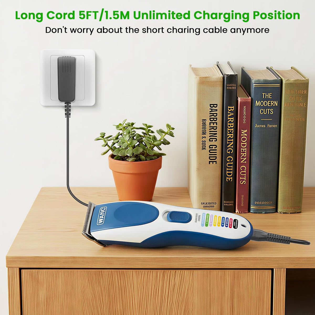 3.5V Hair Clipper Charger Compatible with Wahl 9649 Color Pro Cordless