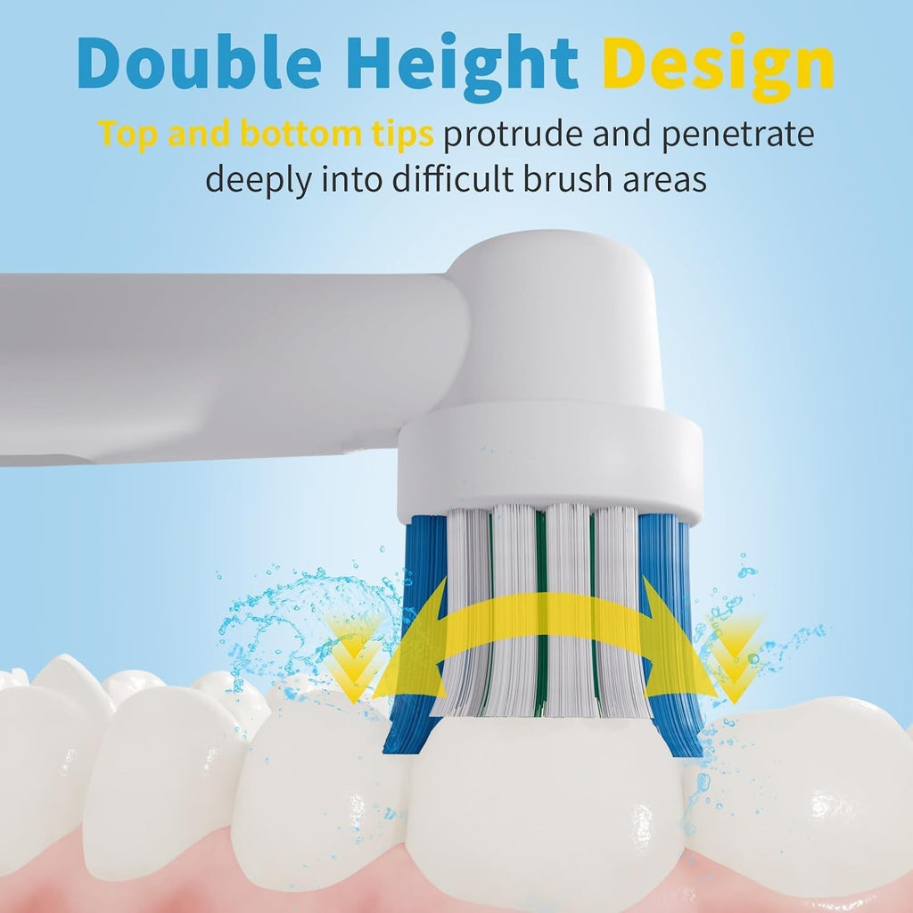 Electric Toothbrush Heads Compatible with Oral B Braun - Multi Pack Sizes