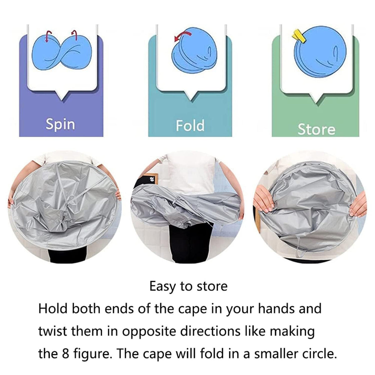 Hair Cutting Cape Umbrella Salon Barber Catcher Cover - Unisex