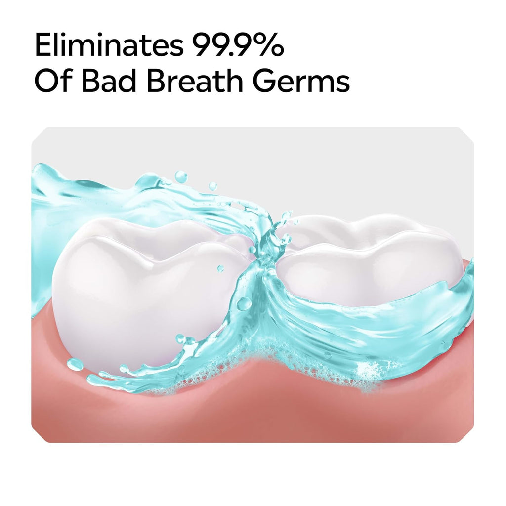 Antiseptic Mouthwash with Whitening Protection for Fresh Breath and Gum Health