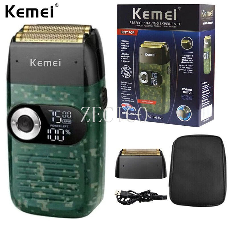 Cordless Electric Shaver for Men with Bald Trimmer - Rechargeable