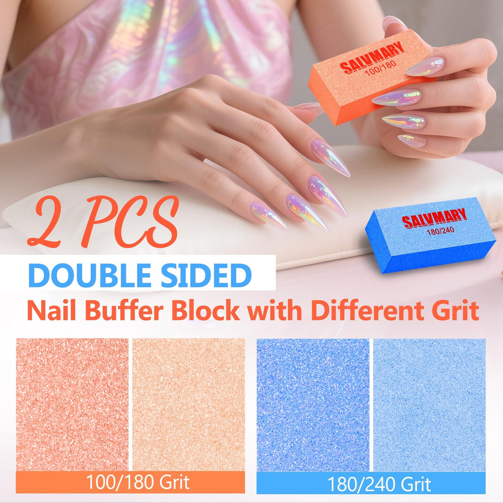 Double Sided Nail Files & Buffers Set - 4 Pcs Professional Manicure Kit