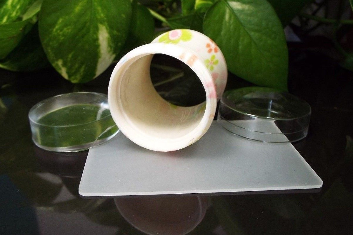 Large Nail Stamper for Nail Art Stamping with Clear View Tubular Design