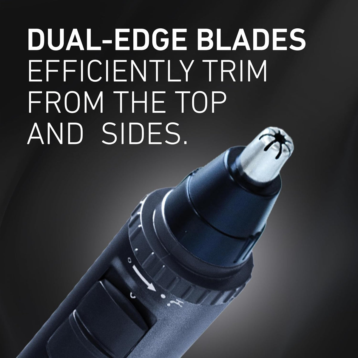 Men’s Waterproof Ear and Nose Hair Trimmer with Hypoallergenic Blades, Wet Dry Use